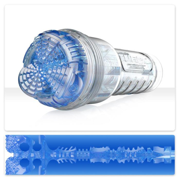 Мастурбатор Fleshlight Turbo Core Blue Ice, оральный секс (глубокое горло)