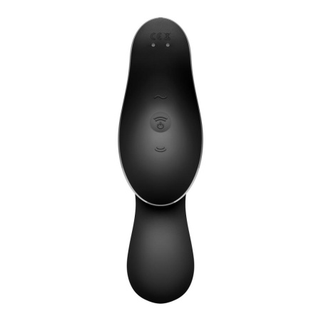 Вакуумный стимулятор с вибрацией Satisfyer Curvy Trinity 2 Black || Вакуумний стимулятор з вібрацією Satisfyer Curvy Trinity 2 Black