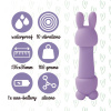 Мини-вибратор FeelzToys Mister Bunny Purple с двумя насадками || Мінівібратор FeelzToys Magic Bunny Purple з двома насадками