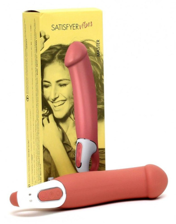Мощный вибратор Satisfyer Vibes Master, гибкий литой силикон, 12 режимов работы, диаметр 46 мм || Потужний вібратор Satisfyer Vibes Master, гнучкий літій силікон, 12 режимів роботи, діаметр 46 мм