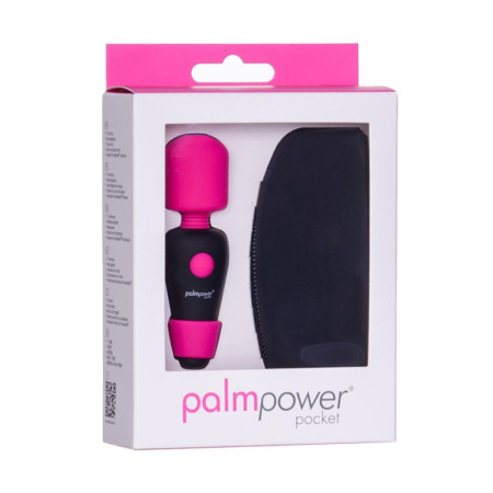 Мини-вибромассажер PalmPower Pocket с чехлом на молнии, водостойкий, перезаряжаемый, длина 9 см || Мінівібромасажер PalmPower Pocket із чохлом на блискавці, водостійкий, перезаряджуваний, довжина 9 с