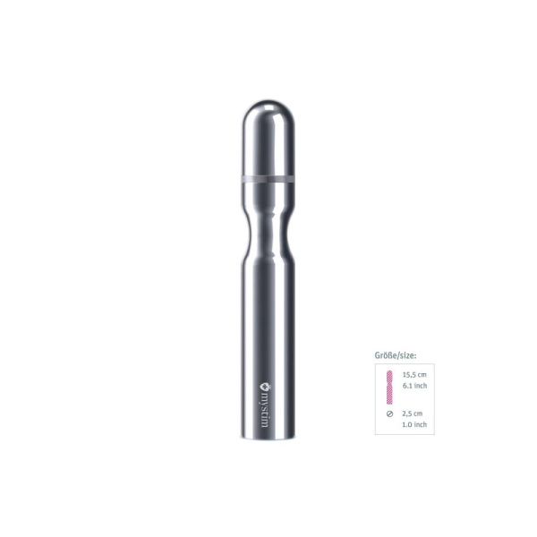 Металлическое дилдо Mystim Double Dan для электростимулятора, диаметр 2,5см