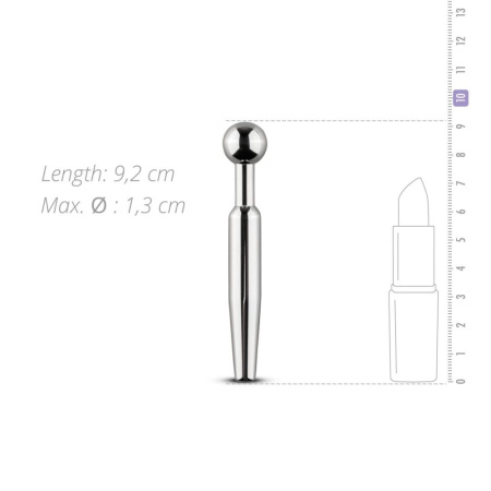 Полый уретральный стимулятор Sinner Gear Unbendable — Hollow Penis Plug, длина 7,5 см, диаметр 12 мм || Порожнинний уретральний стимулятор Sinner Gear Unbendable – Hollow Penis Plug, довж.7,5см, діам.12мм