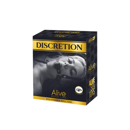 Воздухопроницаемый кляп Alive Discretion Red || Повітропроникний кляп Alive Discretion Red