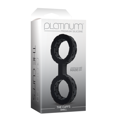 Наручники из силикона Doc Johnson The Cuffs Small - Black, хорошо тянутся, для рук и для ног || Наручники з силікону Doc Johnson The Cuffs Small - Black, добре тягнуться, для рук і для ніг