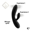 Гибкий вибратор кролик с двумя моторами FeelzToys Lea Rabbit Vibrator Black || Гнучкий вібратор кролик з двома моторами FeelzToys Lea Rabbit Vibrator Black