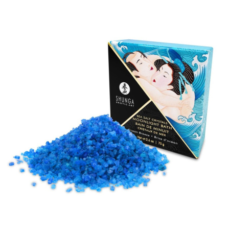 Соль для ванны Shunga Moonlight Bath – Ocean Breeze (75 гр), соль Мертвого моря, аромамасла || Сіль для ванни Shunga Moonlight Bath – Ocean Breeze (75 гр), сіль Мертвого моря, ароматичні олії
