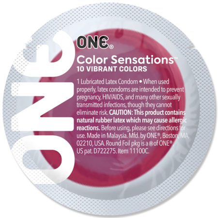 Презерватив ONE Color Sensations - ONE likes it hot (Red) 1 шт || Презерватив ONE Color Sensations - ONE likes it hot (Red) 1 шт