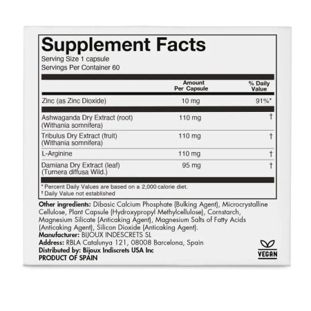 Натуральная пищевая добавка для повышения либидо Bijoux Indiscrets Sex au Naturel — Orgasm Glow || Натуральна харчова добавка для підвищення лібідо Bijoux Indiscrets Sex au Naturel — Orgasm Glow