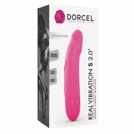 Вибратор Dorcel Real Vibration S Magenta 2.0, диам 3,7см, перезаряжаемый, для точки G || Вібратор Dorcel Real Vibration S Magenta 2.0, діаметр 3,7см, перезаряджається, для точки G