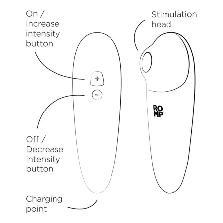 Вакуумный клиторальный стимулятор Romp Shine X || Вакуумний кліторальний стимулятор Romp Shine X