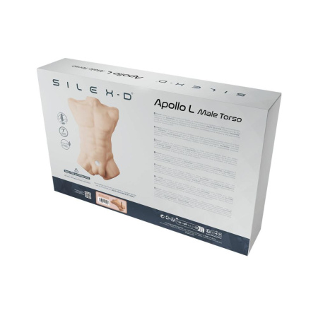 Торс с фаллоимитатором на присоске SilexD Apollo L Male Torso Caramel || Торс з фалоімітатором на присосці SilexD Apollo L Male Torso Caramel
