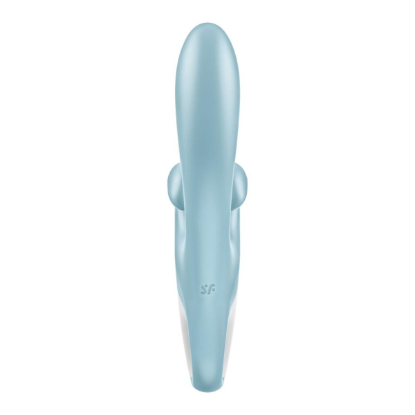 Вібратор-кролик Satisfyer Touch Me Blue, подвійний відросток, 3 потужні мотори