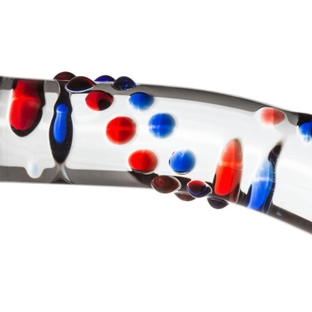 Стеклянный дилдо с изгибами и рисунком Gildo Glass Dildo No. 3 || Скляний дилдо з вигинами і малюнком Gildo Glass Dildo No. 3