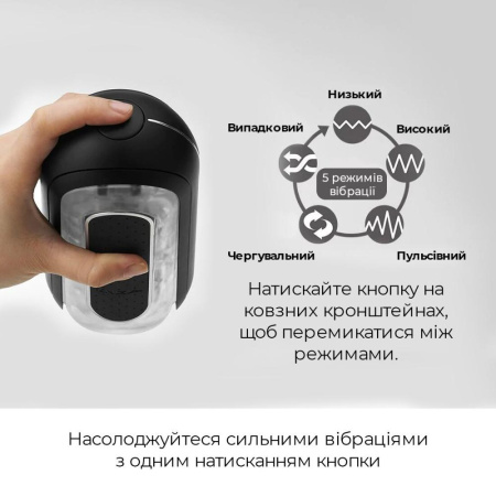 Вибромастурбатор Tenga Flip Zero Electronic Vibration Black, изменяемая интенсивность, раскладной || Вібромастурбатор Tenga Flip Zero Electronic Vibration Black, змінна інтенсивність, розкладний