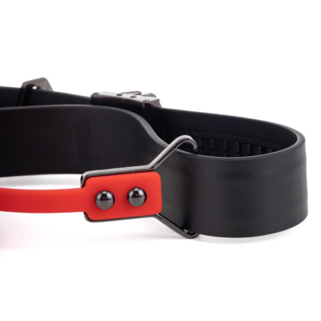 Кожаный кляп с 2-мя насадками LOCKINK Ball-Gag & Gag-bite Set - Black || Шкіряний кляп з 2-ма насадками LOCKINK Ball-Gag & Gag-bite Set - Black