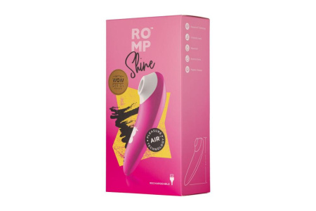 Вакуумный клиторальный стимулятор Romp Shine, 10 уровней интенсивности || Вакуумний кліторальний стимулятор Romp Shine, 10 рівнів інтенсивності