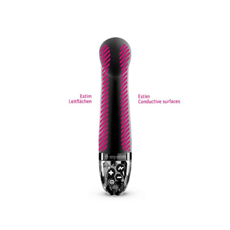 Вибратор для точки G с электростимуляцией Mystim Right on Ron Black Edition || Вібратор для точки G з електростимуляцією Mystim Right on Ron Black Edition