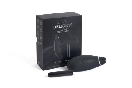 Премиальный подарочный набор Silver Delights Collection: Womanizer Premium и We-Vibe Tango || Преміальний подарунковий набір Silver Delights Collection: Womanizer Premium та We-Vibe Tango