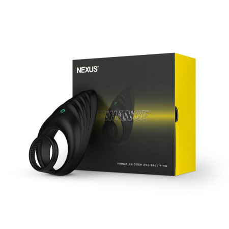 Эрекционное виброкольцо Nexus Enhance Vibrating Cock and Ball Ring, двойное || Ерекційне віброкільце Nexus Enhance Vibrating Cock and Ball Ring, подвійне