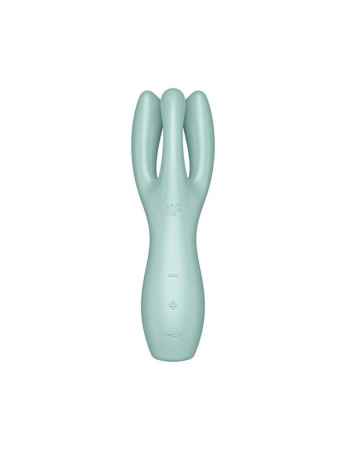 Клиторальный вибратор Satisfyer Threesome 3 Mint с тремя пальчиками || Кліторальний вібратор Satisfyer Threesome 3 Mint з трьома пальчиками