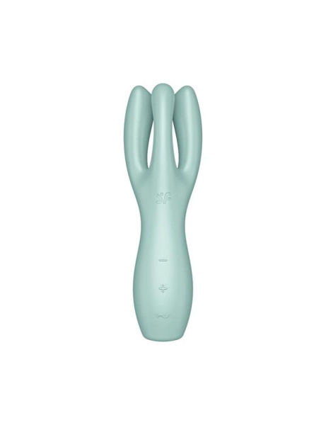 Кліторальний вібратор Satisfyer Threesome 3 Mint з трьома пальчиками
