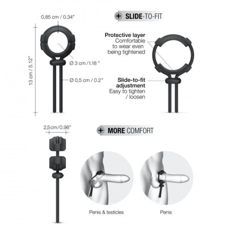 Регулируемое эрекционное кольцо Dorcel FIT RING || Регульоване ерекційне кільце Dorcel FIT RING