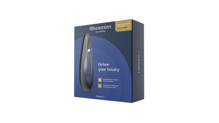 Вакуумный клиторальный стимулятор Womanizer Premium 2 - Blueberry, функции Autopilot и Smart Silence || Вакуумний кліторальний стимулятор Womanizer Premium 2 - Blueberry, функції Autopilot та Smart Silenc