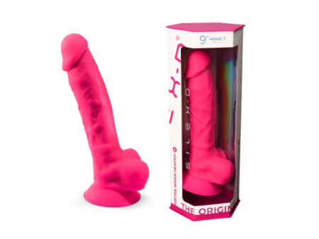 Фаллоимитатор SilexD Tomas Pink (MODEL 1 size 9in), двухслойный, силикон+Silexpan, диаметр 4,9см || Фалоімітатор SilexD Tomas Pink (MODEL 1 size 9in), двошаровий, силікон + Silexpan, діаметр 4,9см