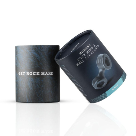 Эрекционное кольцо Boners Cock Ring And Ball Stretcher - Grey || Ерекційне кільце Boners Cock Ring And Ball Stretcher - Grey