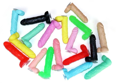 Крафтовое мыло-член с присоской Чистий Кайф Violet size L натуральное || Крафтовое мыло-член с присоской Чистый Кайф Violet size L натуральное