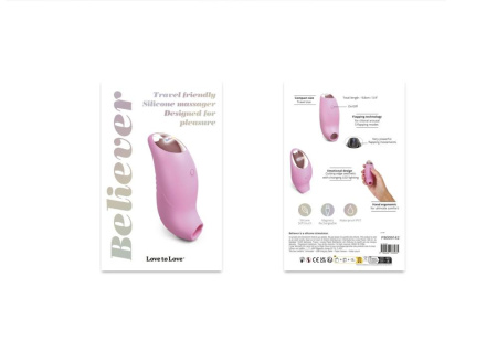 Вакуумный клиторальный стимулятор Love To Love BELIEVER – PINK PASSION || Вакуумний кліторальний стимулятор Love To Love BELIEVE R – PINK PASSION