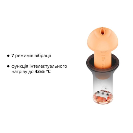 Мастурбатор Otouch INSCUP 1, 7 режимов вибрации, подогрев, вход-вагина, внутренний 4D-канал || Мастурбатор Otouch INSCUP 1, 7 режимів вібрації, підігрів, вхід-вагіна, внутрішній 4D-канал