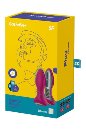 Анальная смарт вибропробка с жемчужным массажем Satisfyer Rotator Plug 2+ Violet || Анальна смарт вібропробка із перлинним масажем Satisfyer Rotator Plug 2+ Violet