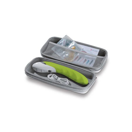 Мощный вибратор Mystim Sassy Simon Green с двумя моторами и стимулирующим рельефом || Потужний вібратор Mystim Sassy Simon Green з двома моторами і стимулюючим рельєфом