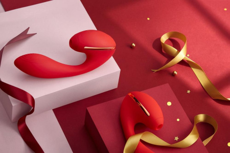 Вакуумный вибратор KISTOY Tina с подогревом, вагинально-клиторальный, диаметр 3,5см || Вакуумний вібратор KISTOY Tina з підігрівом, вагінально-кліторальний, діаметр 3,5см