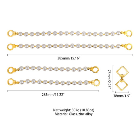 Жемчужный ошейник с поводком и наручниками LOCKINK Pearl Bondage & Restraint Set || Перлинний нашийник з повідцем та наручниками LOCKINK Pearl Bondage & Restraint Set