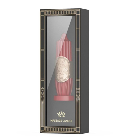 Роскошная массажная свеча Zalo Massage Candle Red || Розкішна масажна свічка Zalo Massage Candle Red