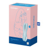 Клиторальный вибратор Satisfyer Threesome 1 Light Blue с тремя гибкими пальчиками || Кліторальний вібратор Satisfyer Threesome 1 Light Blue з трьома гнучкими пальчиками