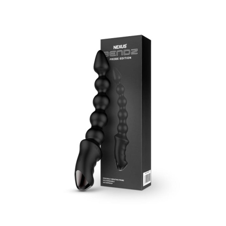 Анальный вибратор-бусы Nexus BENDZ Bendable Vibrator Probe Edition, эффект памяти формы || Анальний вібратор-намисто Nexus BENDZ Bendable Vibrator Probe Edition, ефект пам’яті форми