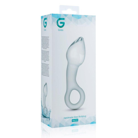 Стеклянный стимулятор простаты Gildo Glass Prostate Plug No. 13 || Скляний стимулятор простати Gildo Glass Prostate Plug No. 13