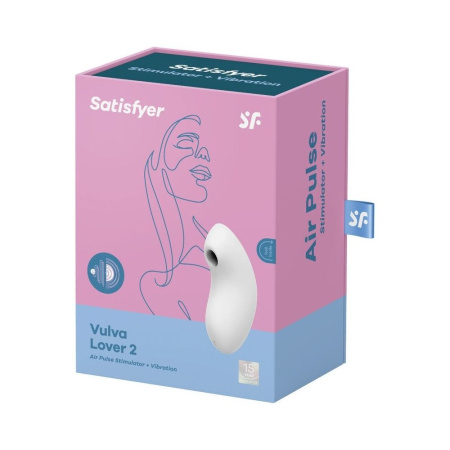 Вакуумный вибратор Satisfyer Vulva Lover 2 White || Вакуумний вібратор Satisfyer Vulva Lover 2 White