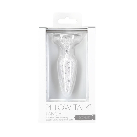 Стеклянная анальная пробка Pillow Talk Fancy Luxurious Glass Anal Plug, ⌀3,1см, вибропуля в подарок || Скляна анальна пробка Pillow Talk Fancy Luxurious Glass Anal Plug, ⌀3,1см, віброкуля в подарунок