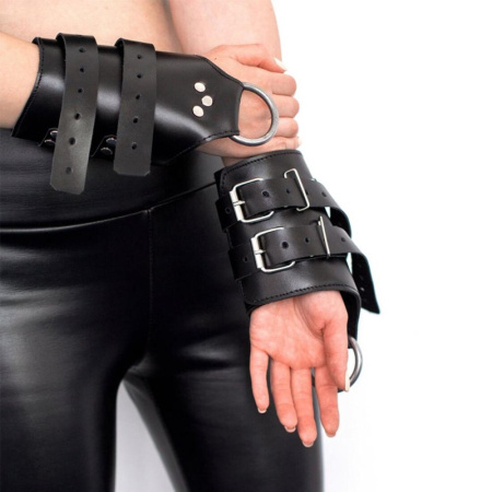 Манжеты для подвеса за руки Art of Sex – Kinky Hand Cuffs For Suspension, черные, натуральная кожа || Манжети для підвісу за руки Art of Sex – Kinky Hand Cuffs For Suspension, чорні, натуральна шкіра