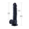 Силиконовый дилдо Hismith 8.3" Silicone Dildo Black || Силіконовий дилдо Hismith 8.3" Silicone Dildo Black