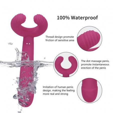 Вибратор для пар Love To Love PLEASE ME - PLUM STAR с тремя моторами, гибкий || Вібратор для пар Love To Love PLEASE ME - PLUM STAR з трьома моторами, гнучкий