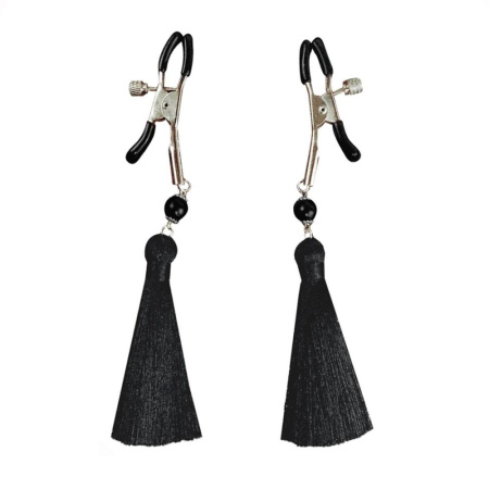 Зажимы для сосков Art of Sex - Nipple clamps Black Tassels || Затискач для сосків Art of Sex - Nipple clamps Black Tassels