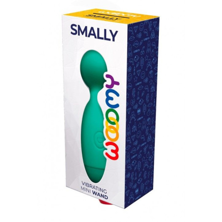 Мини-вибромассажер Wooomy Smally Mini Wand Turquoise || Мінівібромасажер Wooomy Smally Mini Wand Turquoise