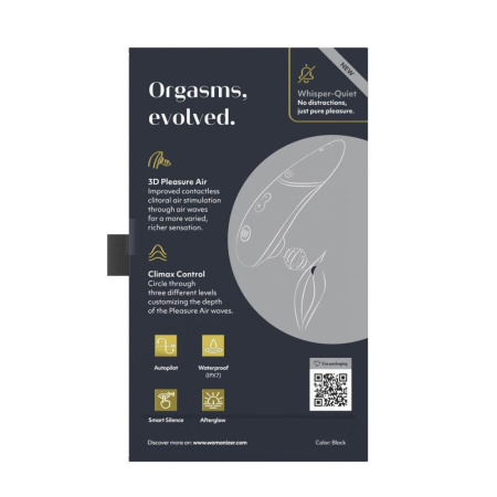 Вакуумный клиторальный стимулятор Womanizer Next Black || Вакуумний кліторальний стимулятор Womanizer Next Black