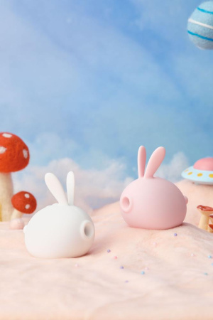 Вакуумный клиторальный стимулятор с вибрацией KISTOY Too Simple White || Вакуумний кліторальний стимулятор з вібрацією KISTOY Too Simple White